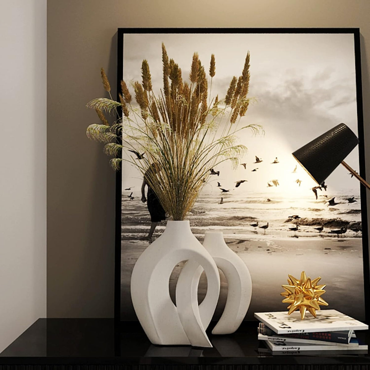 LUPMI Modern Ceramic Vase Set – Timeless Home Décor