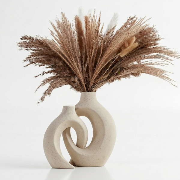 LUPMI Modern Ceramic Vase Set – Timeless Home Décor